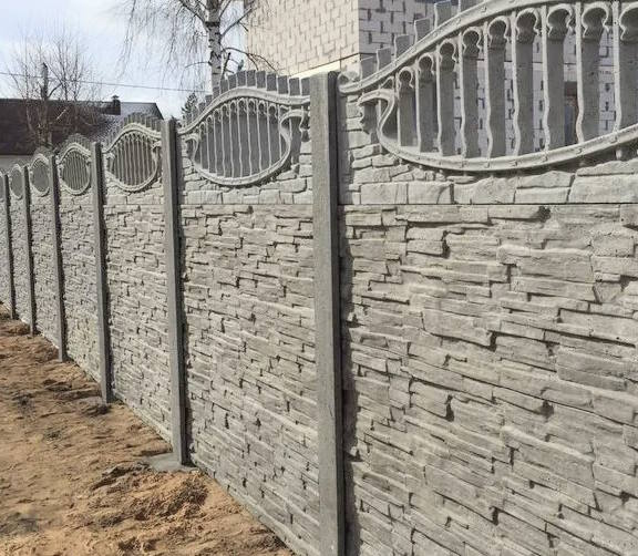 Еврозабор из бетона